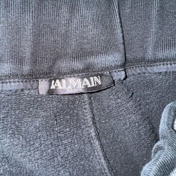 Men’s Balmain silver zipper black sweatpants - Picture 5 of 6